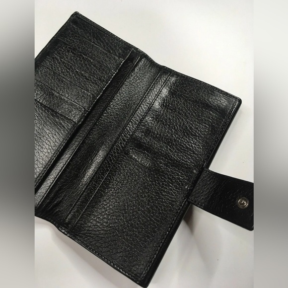 GUCCI VINTAGE LEATHER LONG WALLET - Picture 5 of 11
